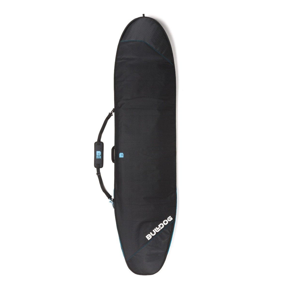 Bulldog Longboard 5mm Core Board Bag - Black/Cyan - Full View