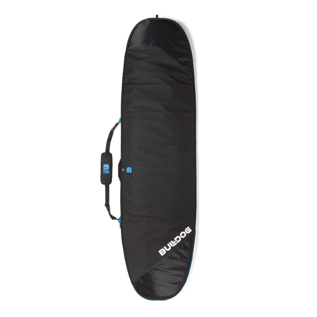Bulldog Mini Mal 5mm Core Board Bag - Black/Cyan - Full View