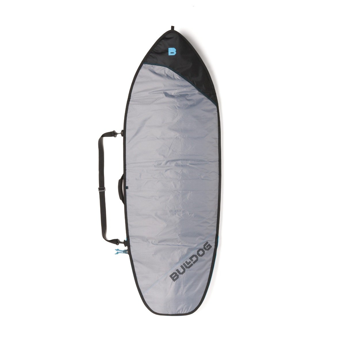Bulldog Essential Fish 5mm Core Board Bag - Grey/Cyan - Full View