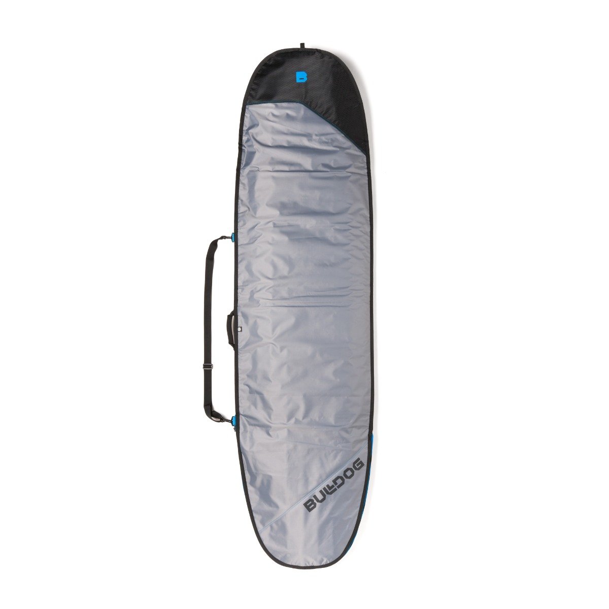 Bulldog Essential Mini Mal 5mm Core Board Bag - Grey/Cyan - Full View
