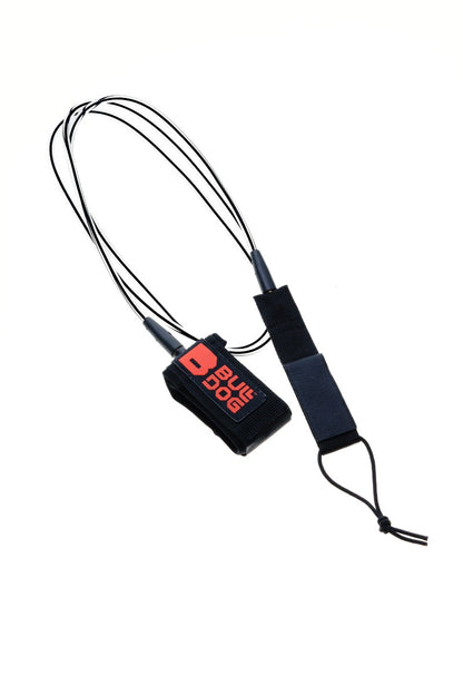 Bulldog 8ft 0 Ankle Surf Leash - Black/Red