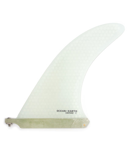 Ocean and Earth Honeycomb Single Fin - Clear - Full View