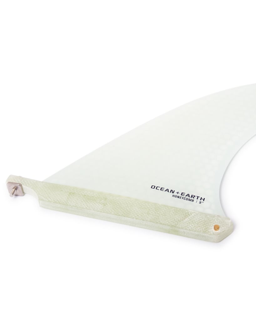 Ocean and Earth Honeycomb Single Fin - Clear - Close Up