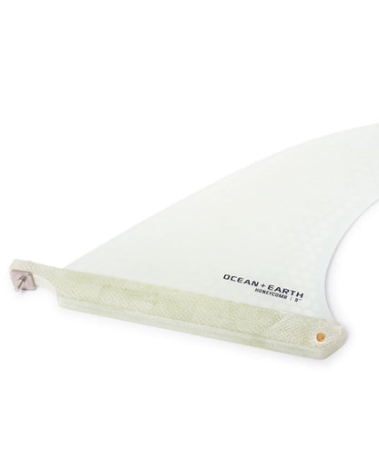 Ocean and Earth Honeycomb Single Fin - Clear - Close Up