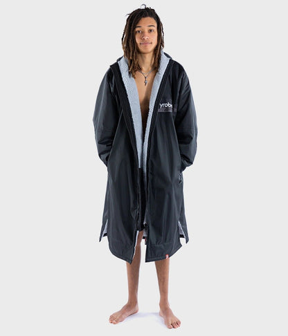 Dryrobe Advance Long Sleeve Remix Adult Changing Robe in Black/Grey/Camo