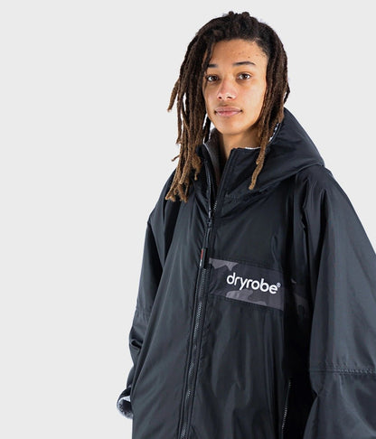 Dryrobe Advance Long Sleeve Remix Adult Changing Robe - Black/Grey/Camo