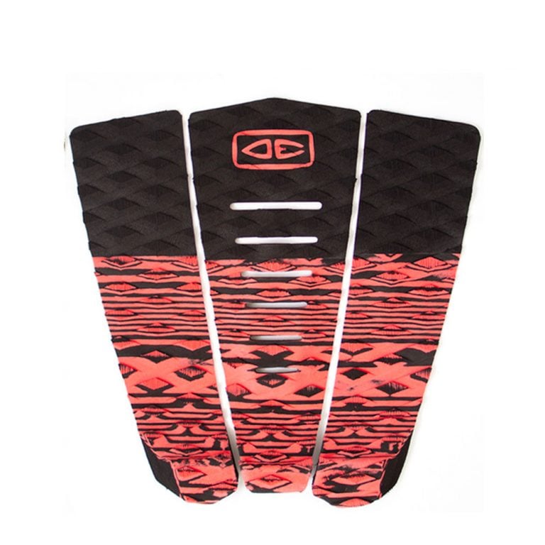 Ocean and Earth Blazed Grip Tail Pad - Black/Coral - Full View
