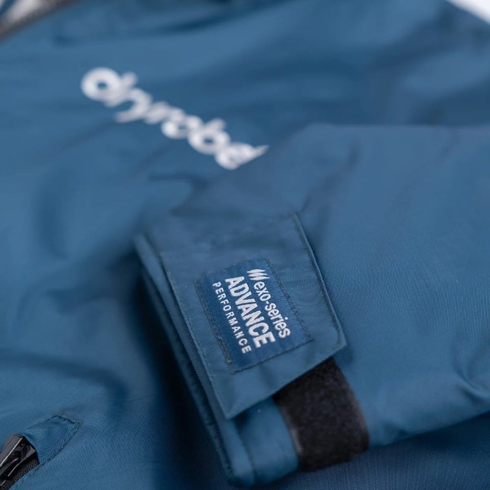 Dryrobe Advance Long Sleeve Changing Robe - Deep Sea Blue / Sand Camo