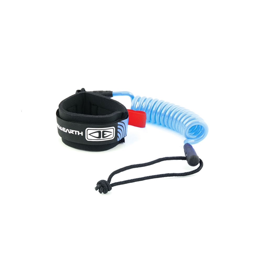 Ocean & Earth Basic Wrist Coiled Core Leash  - Blue