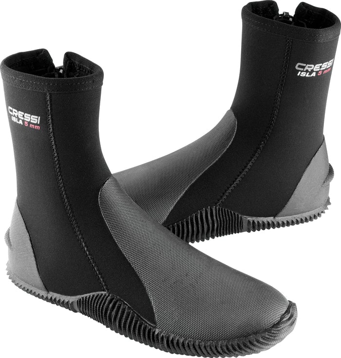 Cressi Isla 7mm Zip Boots - Black