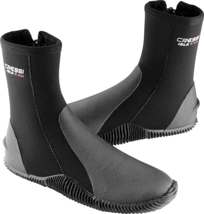 Cressi Isla 7mm Zip Boots - Black