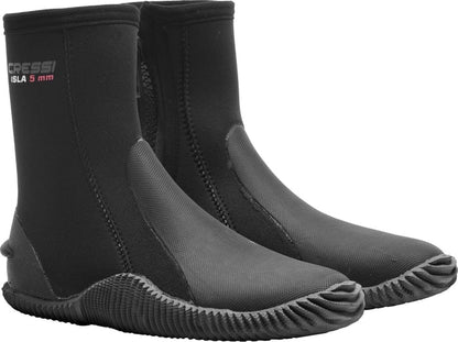 Cressi Isla 7mm Zip Boots - Black
