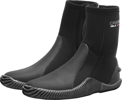 Cressi Isla 7mm Zip Boots in Black