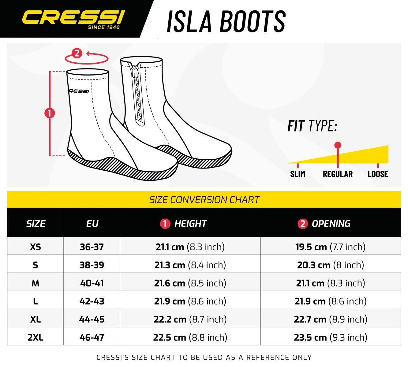 Cressi Isla 3.5mm Diving Boots - Black