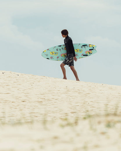 Ocean & Earth Ezi Rider Brains 8ft Softboard - Brains Blue