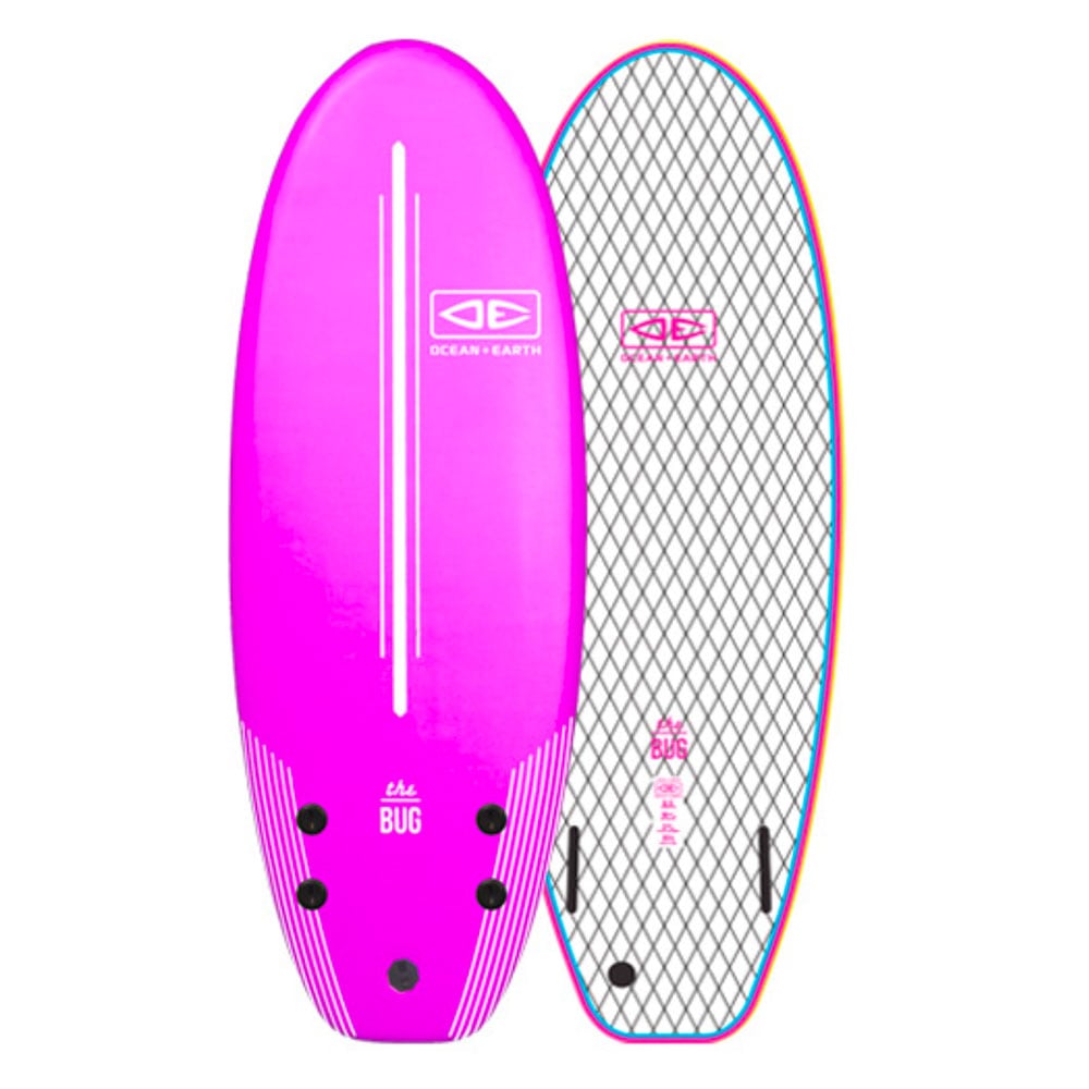 Ocean & Earth Bug 4ft Foam Surfboard - Pink