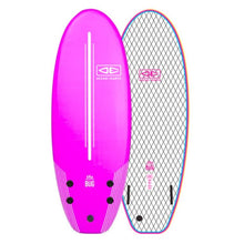 Ocean and Earth Bug 4ft 8 Soft Surfboard 2021 - Pink - Front and Back
