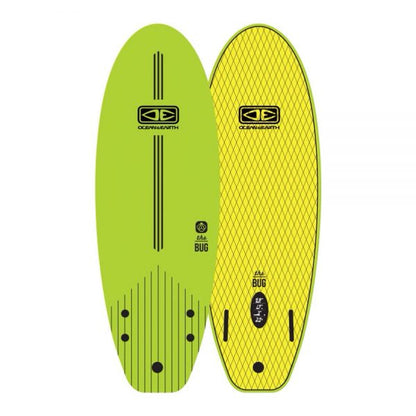 Ocean & Earth 4ft8 Bug Mini Softboard in Lime