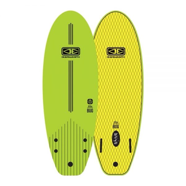 Ocean & Earth 5ft 2 Bug Mini Softboard in Lime