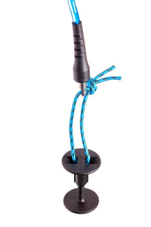 Bulldog Bodyboard Wrist Coil Leash - Black/Cyan