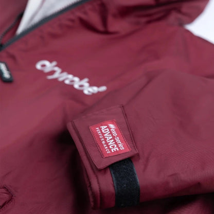 Dryrobe Advance Long Sleeve Changing Robe - Burgundy / Silver Grey
