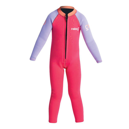 C Skins C-Kid Baby Wetsuit - Coral/Lilac - Full View