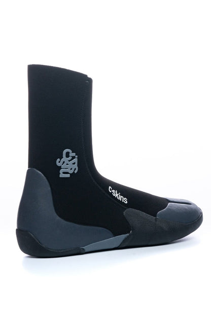 C Skins Legend 5mm Round Toe Wetsuit Boots - Black/Charcoal