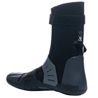 C-Skins Session 5mm Adult Round Toe Boots - Black/Charcoal