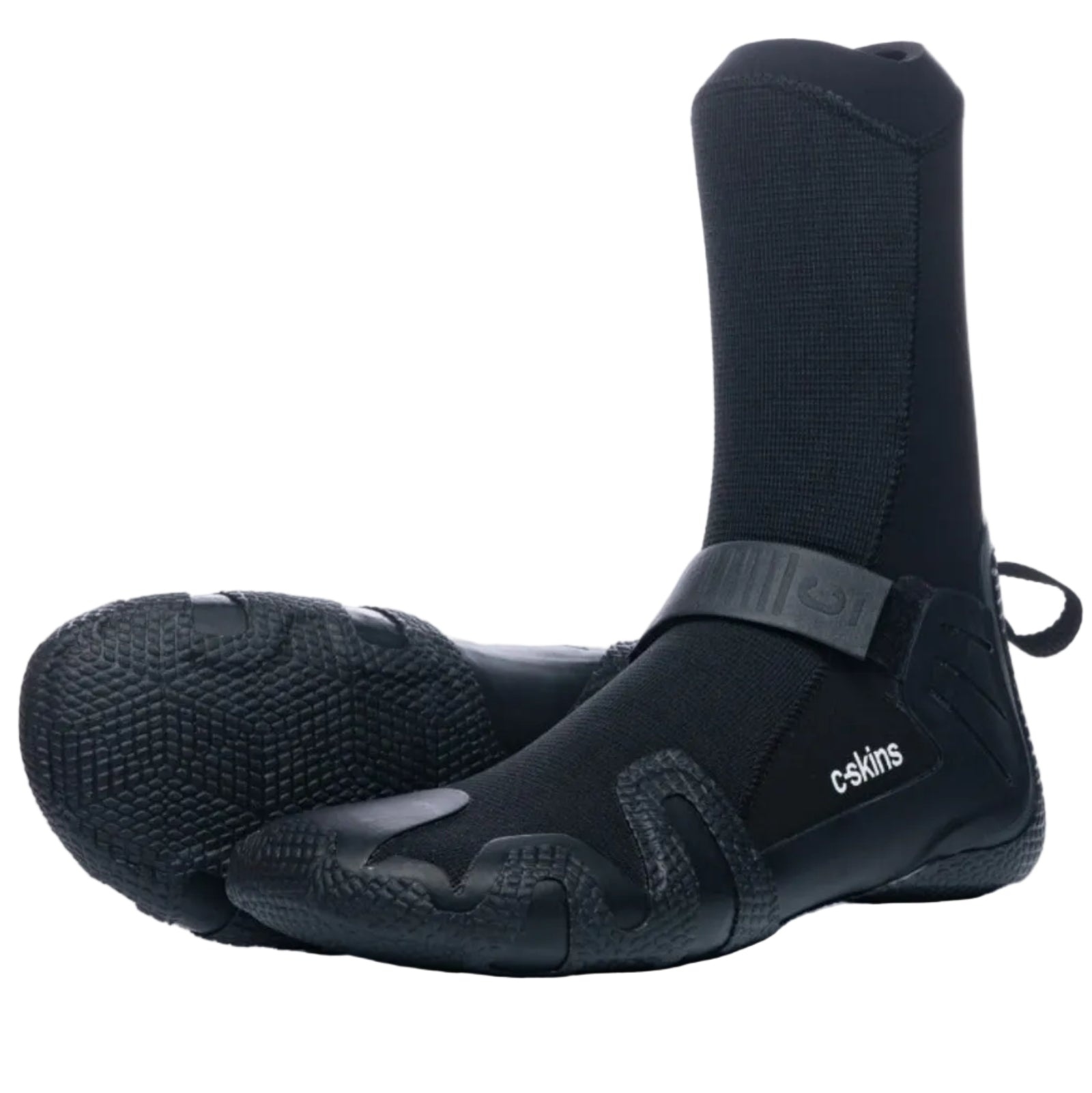 C-Skins Wired 7mm Round Toe Boots - Black