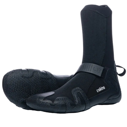 C-Skins Wired 7mm Round Toe Boots - Black