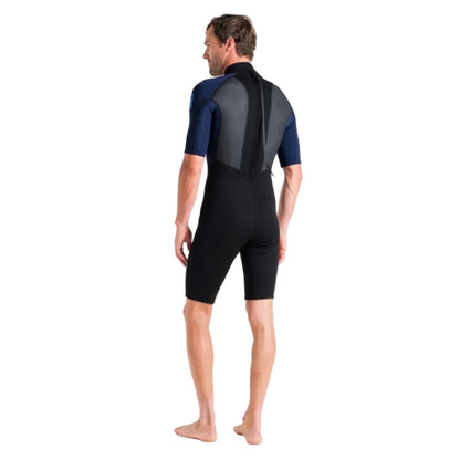 C-Skins Element 3/2mm Men's Shorty Wetsuit 2026 - Black/Slate/Cyan