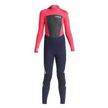 C-Skins Junior Legend 4/3mm GBS Back Zip Wetsuit in Slate / Coral / Ocean Blue