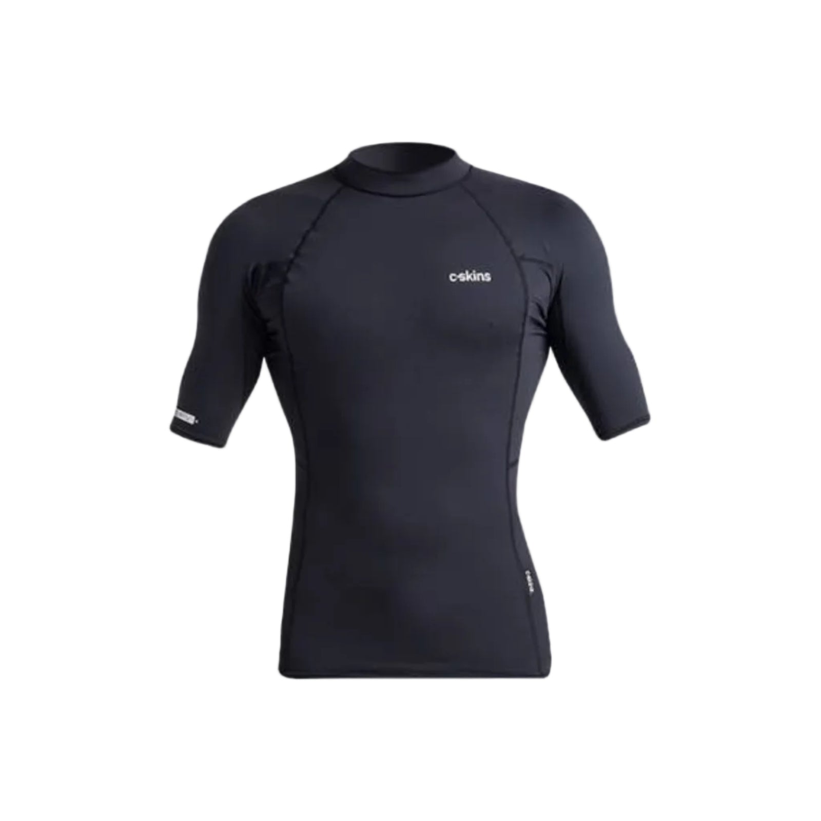 C Skins NuWave UV Basics Mens Short Sleeve Mens Rash Vest - Black