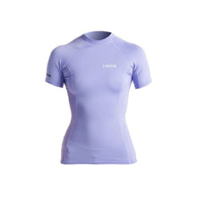 C-Skins NuWave UV Skins Basics Womens Short Sleeve Rash Vest in Lilac/White