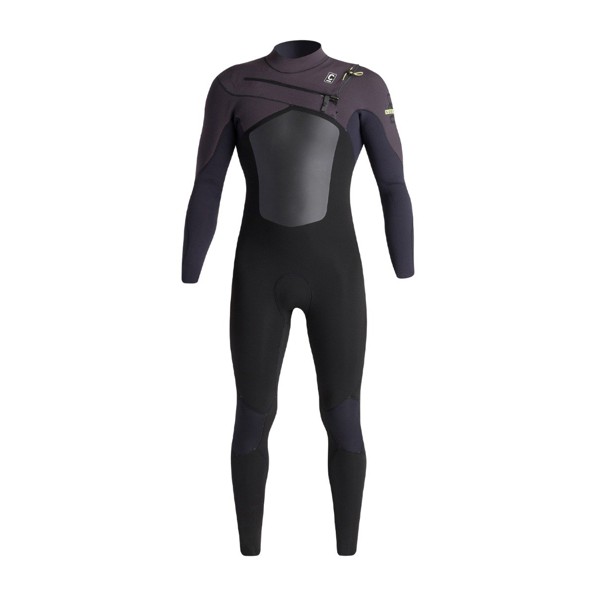 C-Skins NuWave ReWired 4/3mm Mens Chest Zip Wetsuit - Black/Black X/Meteor X