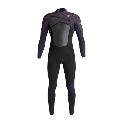 C-Skins NuWave ReWired 4/3mm Mens Chest Zip Wetsuit - Black/Black X/Meteor X