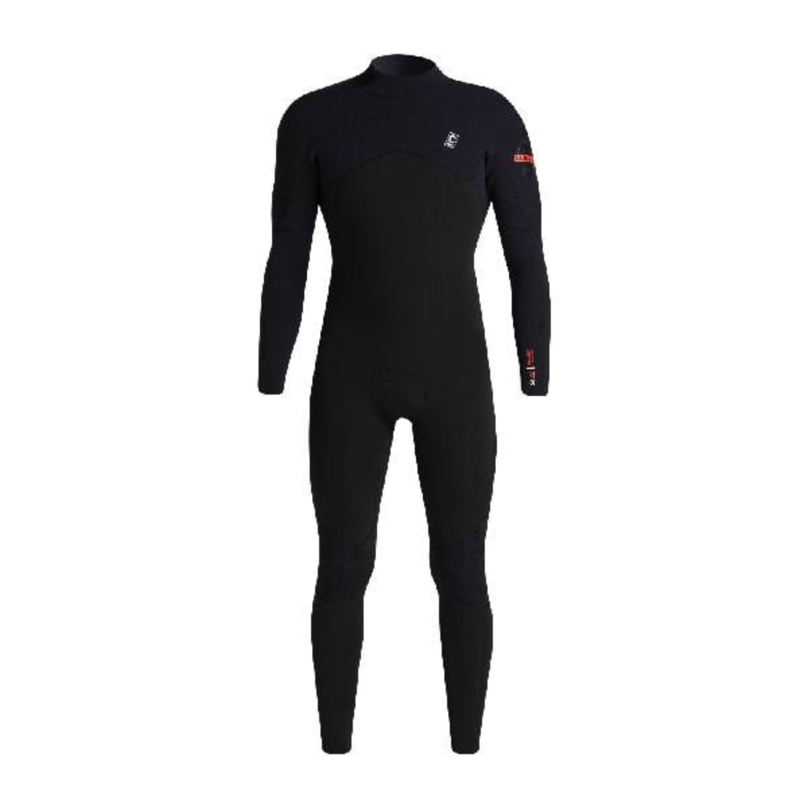 C-Skins NuWave Session 3/2mm Mens GBS Back Zip Wetsuit in Black / Warm Red