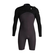 C-Skins NuWave Session Lite 2mm Mens FL Chest Zip Shorty - Meteor / Black