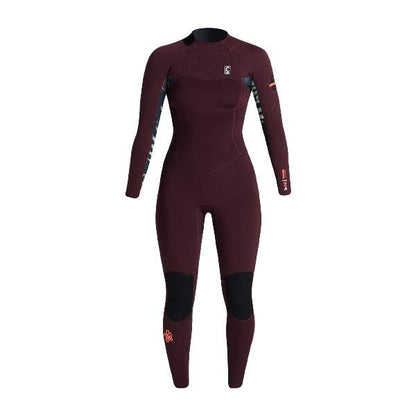 C-Skins NuWave Solace 3/2mm Womens GBS Back Zip Wetsuit in Rust