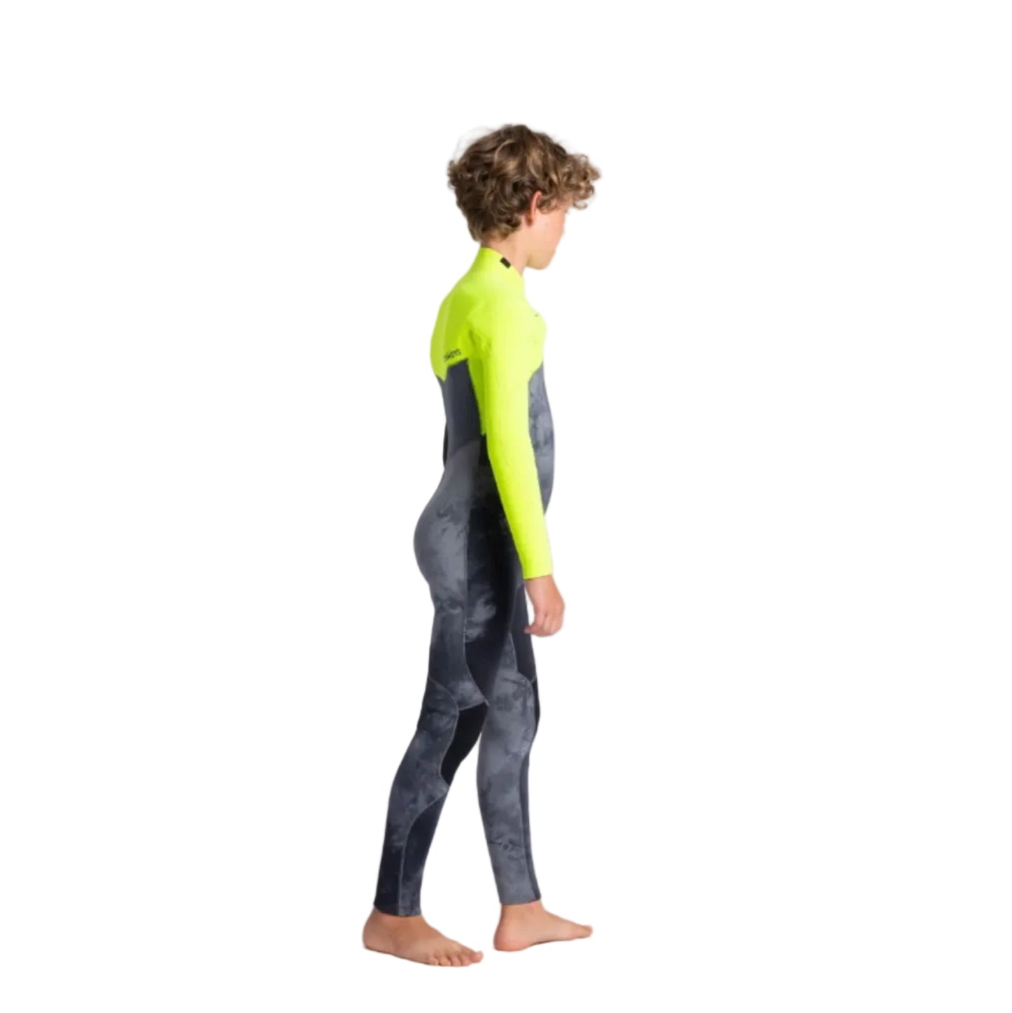 C-Skins Session 4/3mm Chest Zip Kids Wetsuit 2024 - Black Tie Dye