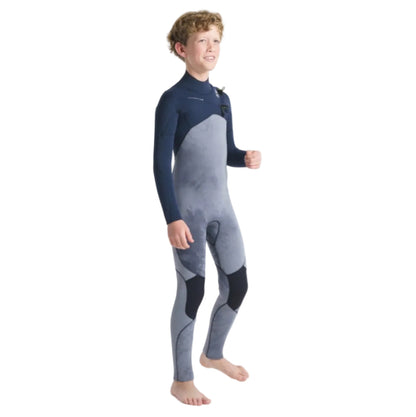 C-Skins Session 5/4mm Chest Zip Kids Wetsuit 2024 - Black Tie Dye