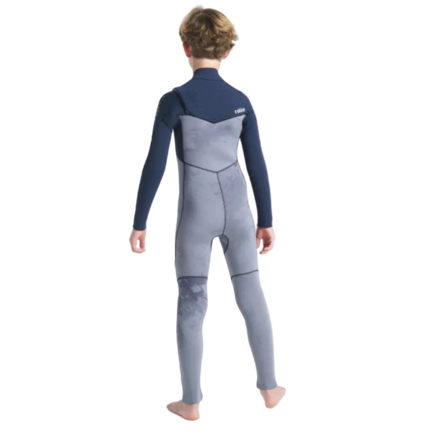 C-Skins Session 5/4mm Chest Zip Kids Wetsuit 2024 - Black Tie Dye