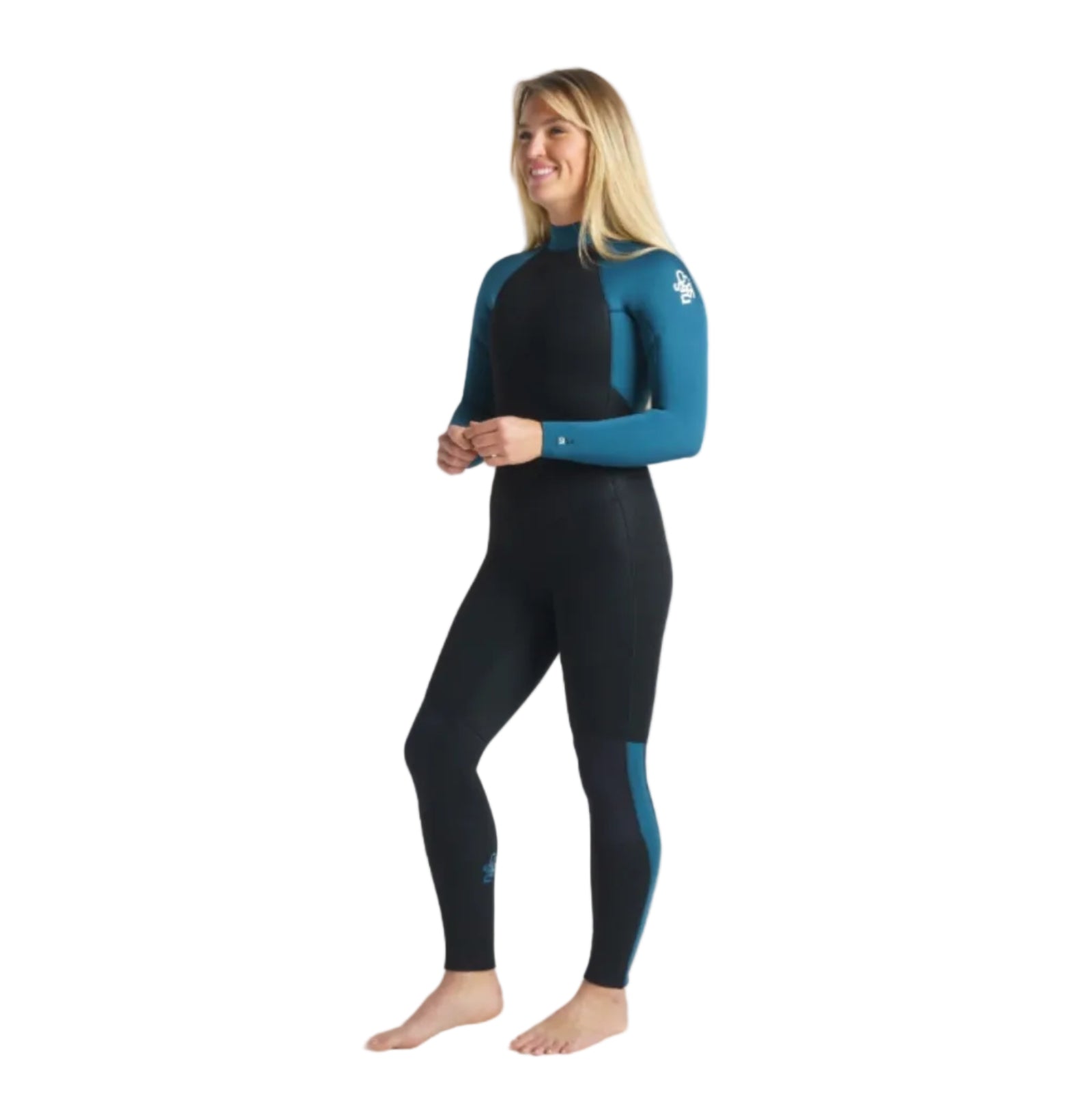 C-Skins Surflite 4/3mm Women's Back Zip Wetsuit 2024 - Black / Blue