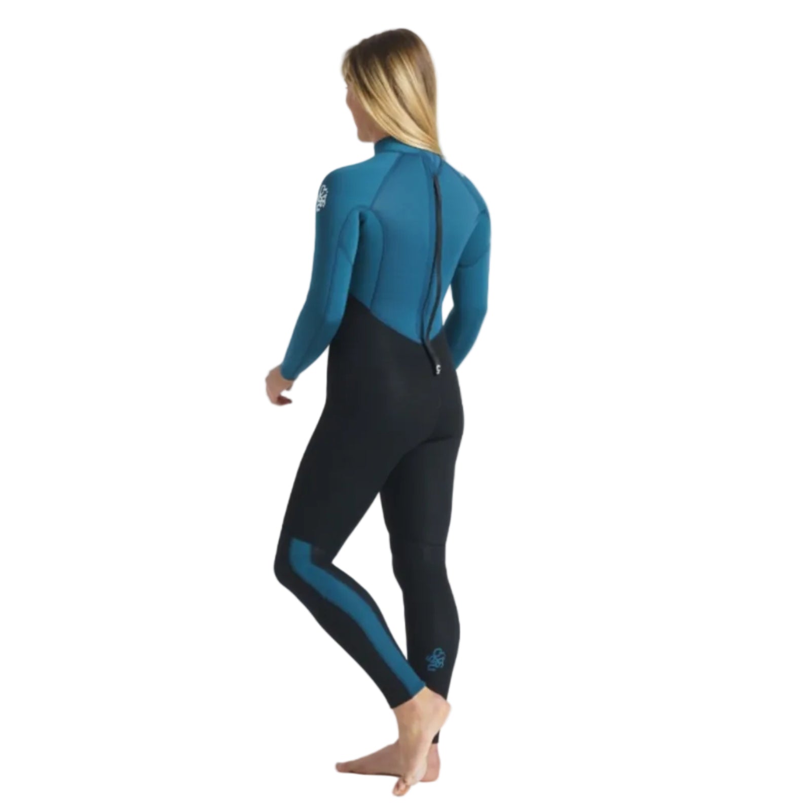 C-Skins Surflite 5/4mm Back Zip Women's Wetsuit 2025 - Black / Blue