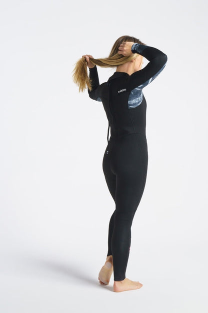 C Skins Solace 5/4/3mm Back Zip Women's Wetsuit 2025 - Black / Tropical