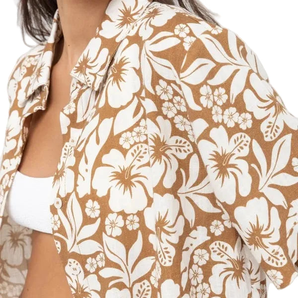 Rhythm Pacific Short Sleeve Shirt - Golden