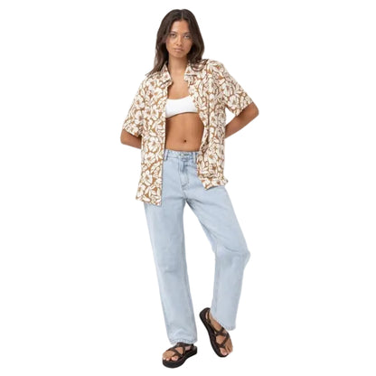 Rhythm Pacific Short Sleeve Shirt - Golden