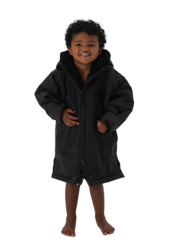 Beachbum Brobe Kids Changing Robe - Charcoal
