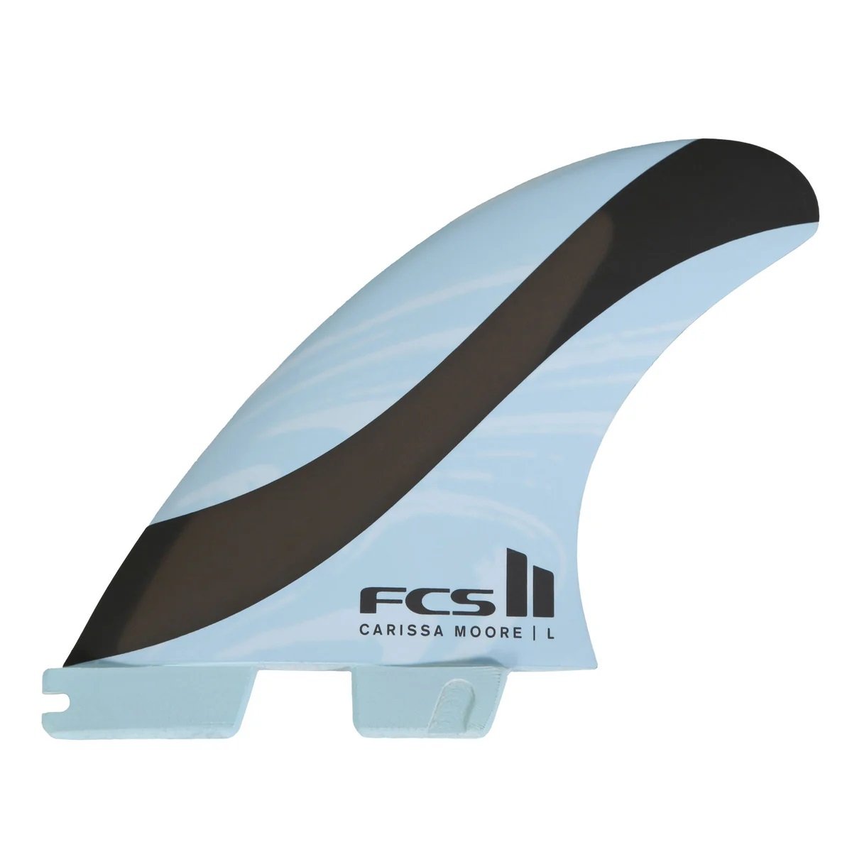 FCS II Carissa Moore Signature PC Aircore Tri Fin Set in Blue/Black