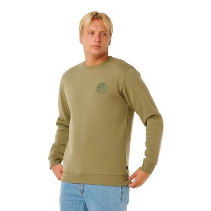 Rip Curl Wetsuit Icon Crew Jumper - Surplus Green